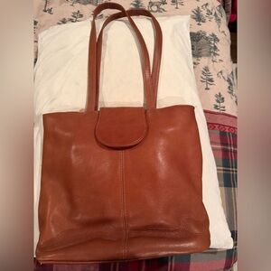 Hobo International Tan Leather Tote Bag with dust bag